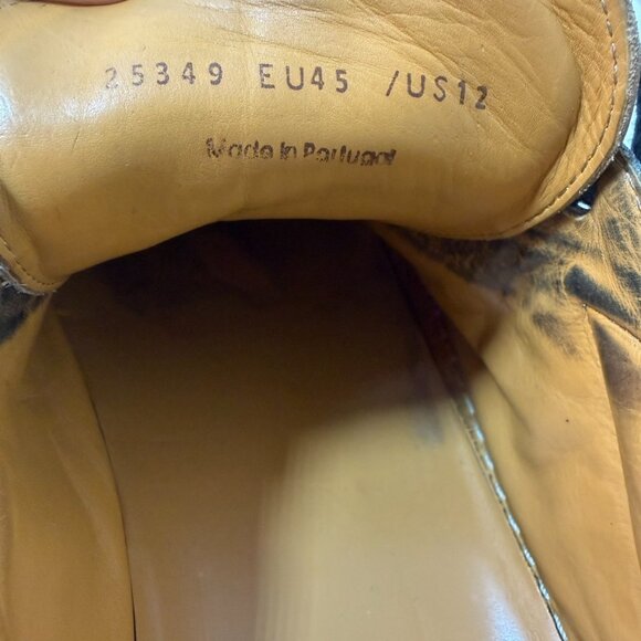 Magnanni "Phoenix” Blue & Brown Luxury Leather Sneakers {Size 12} EUC! MSRP $465 - Picture 10 of 16